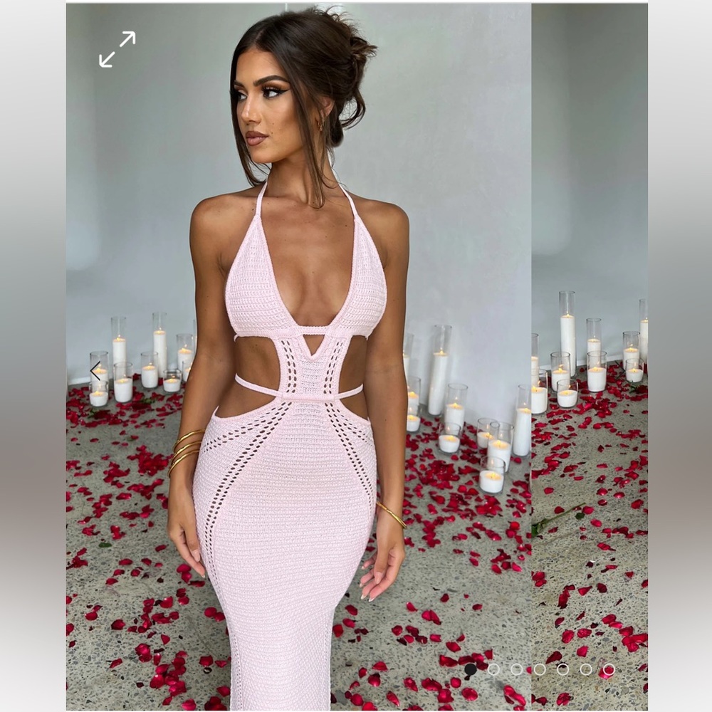 Babyboo Arabella dress in blush, size small, only worn once